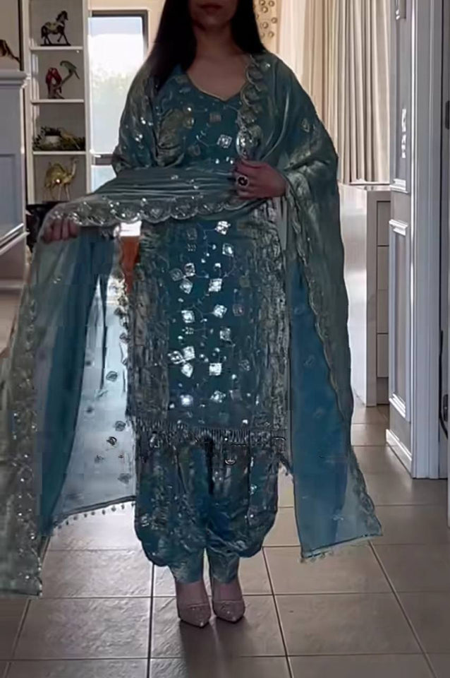 Launching New Designer Party Wear Look Top , Dhoti salwar and Dupatta