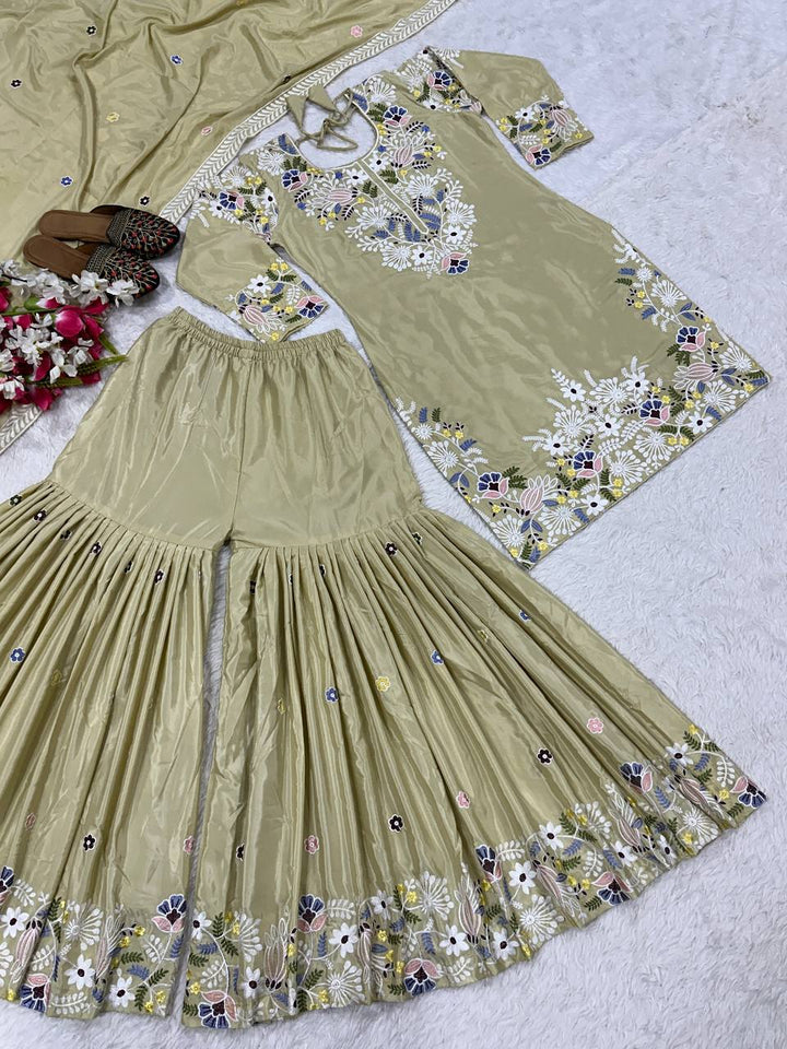 Launching New Designer Party Wear Look Top , Sharara Plazzo  and Dupatta