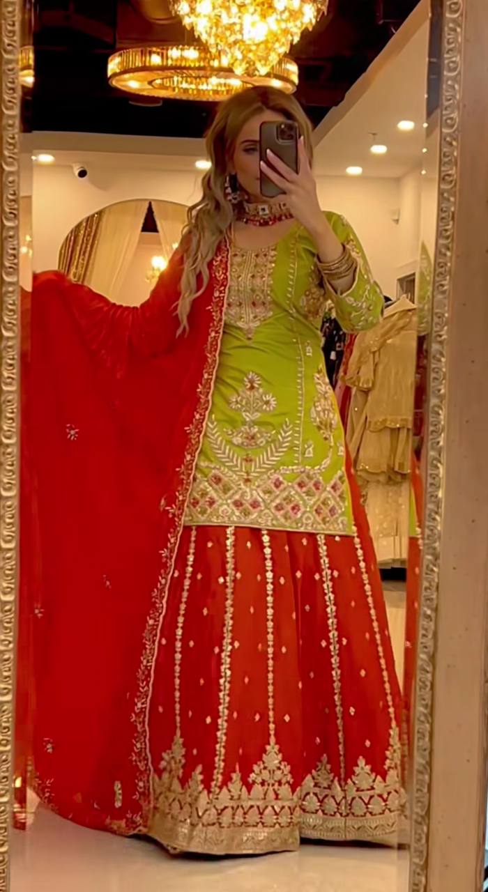 Top Plazzo With Dupatta