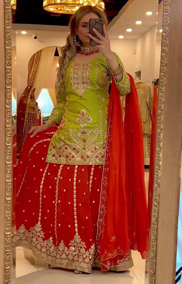 Top Plazzo With Dupatta