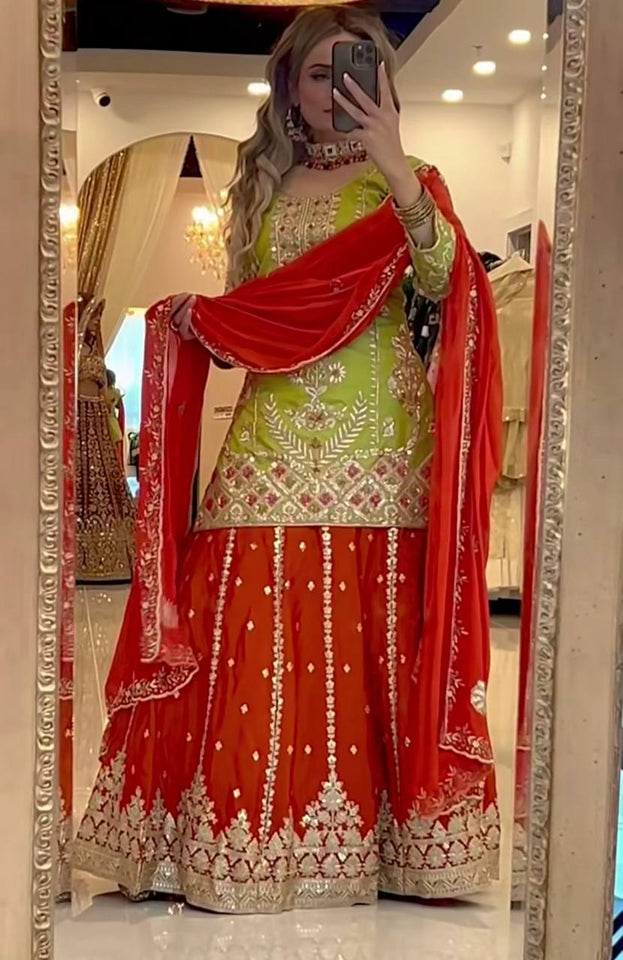 Top Plazzo With Dupatta