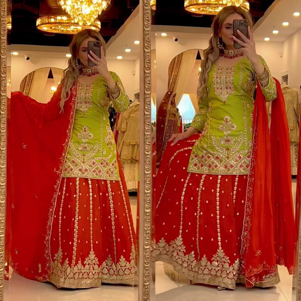 Top Plazzo With Dupatta