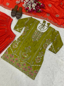 Top Plazzo With Dupatta