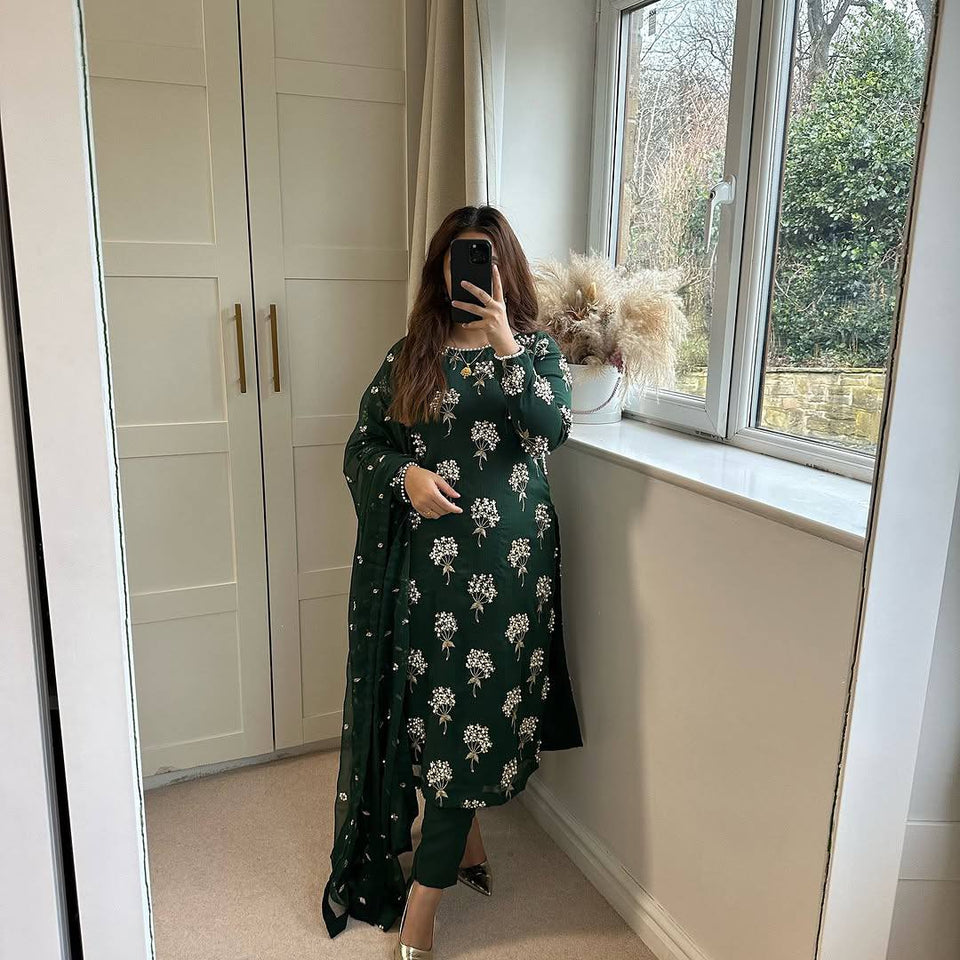 Presenting New Designer Long Top , Pant and Dupptta In Fancy Style*👌💕