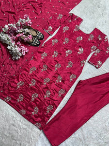 Presenting New Designer Long Top , Pant and Dupptta In Fancy Style*