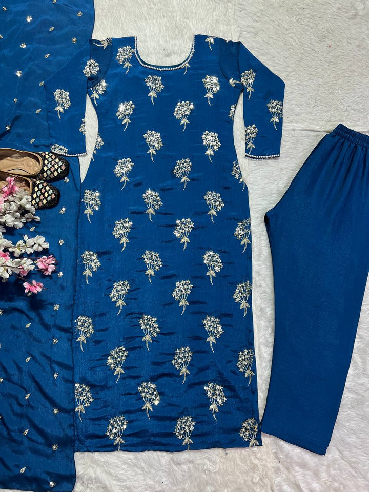 Presenting New Designer Long Top , Pant and Dupptta In Fancy Style*👌💕