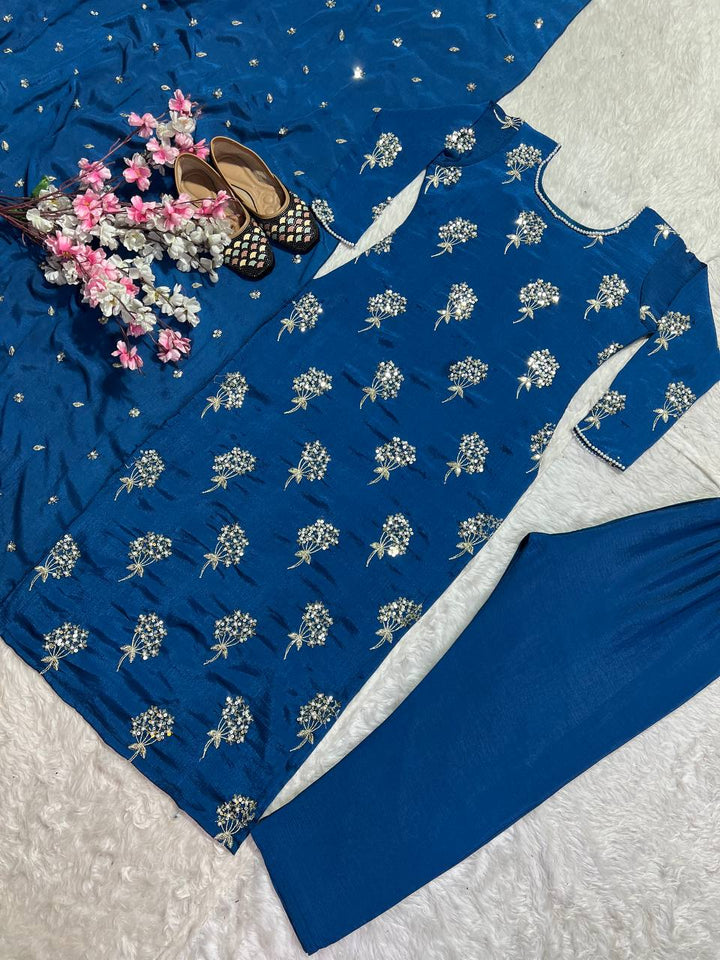 Presenting New Designer Long Top , Pant and Dupptta In Fancy Style*👌💕
