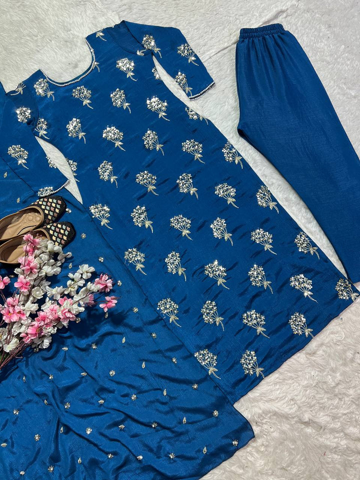 Presenting New Designer Long Top , Pant and Dupptta In Fancy Style*👌💕