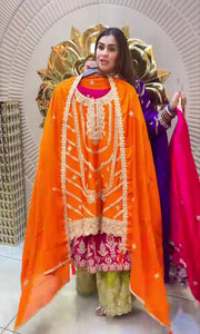 Top plazzo with Dupatta