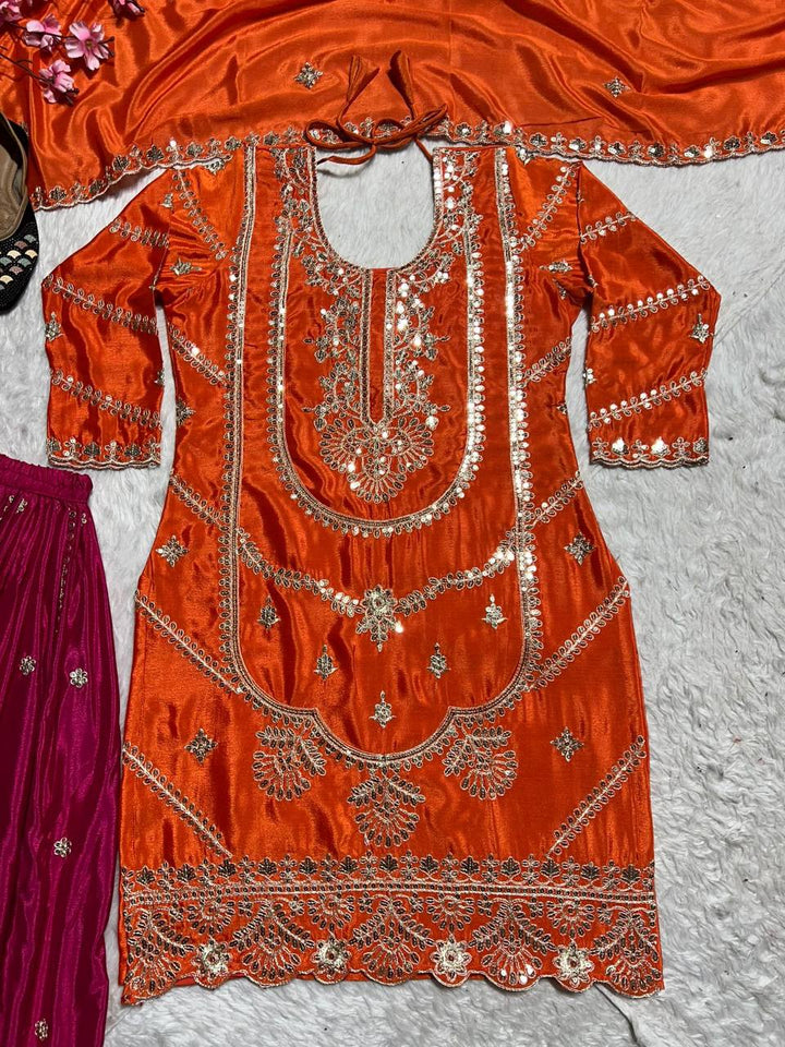 Top plazzo with Dupatta