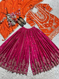 Top plazzo with Dupatta