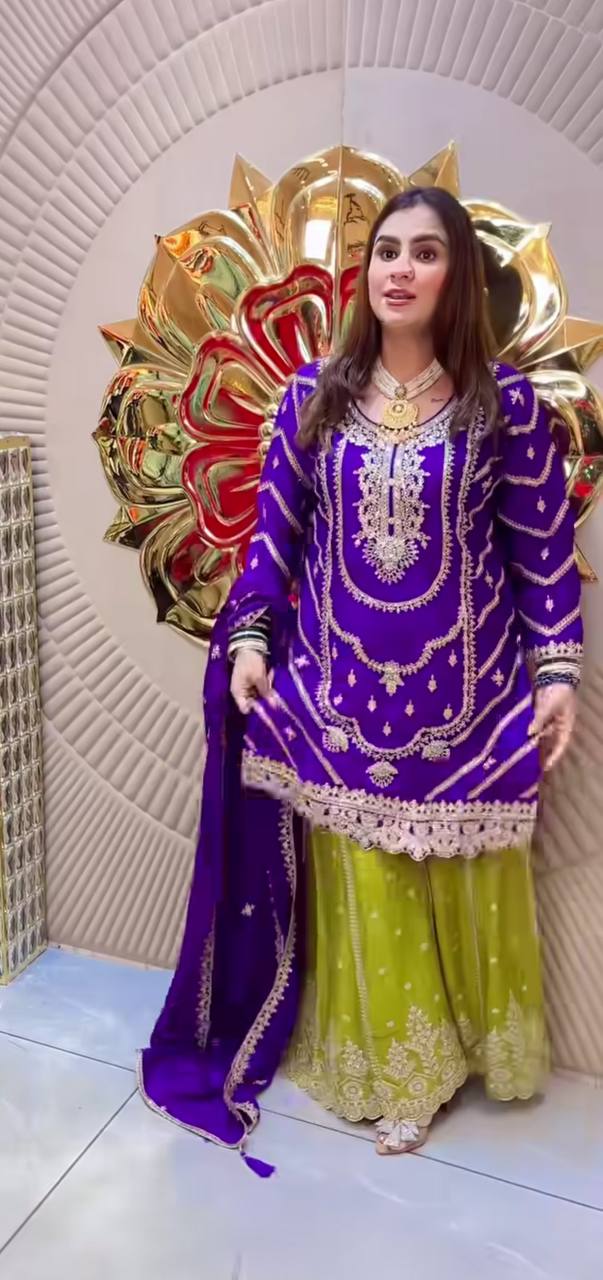 Top  Plazzo With Dupatta