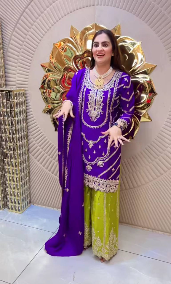 Top  Plazzo With Dupatta