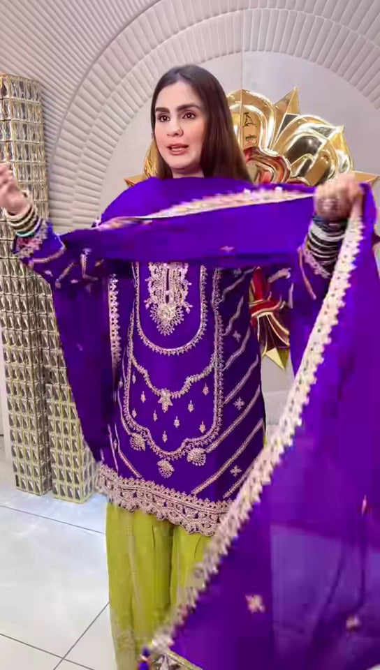 Top  Plazzo With Dupatta