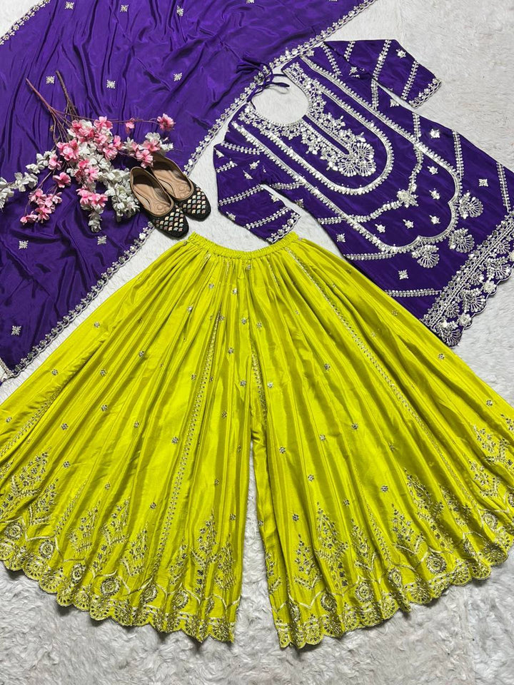 Top  Plazzo With Dupatta