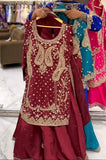 Launching New Designer Party Wear Look Top , Sharara Plazzo  and Dupatta*