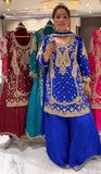 Launching New Designer Party Wear Look Top , Sharara Plazzo  and Dupatta