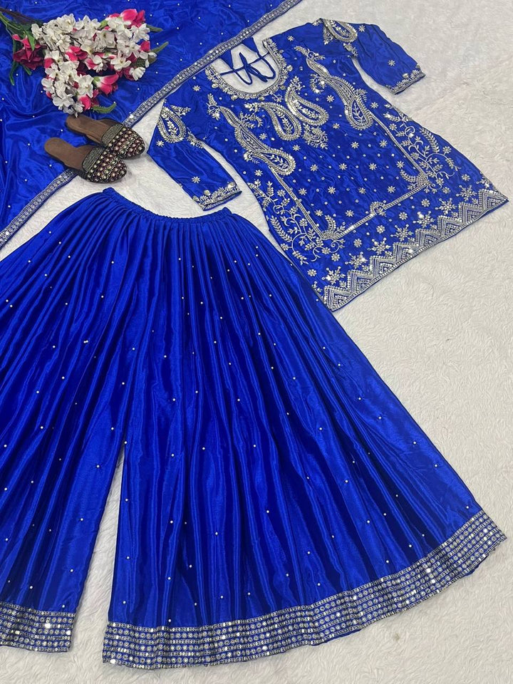 Launching New Designer Party Wear Look Top , Sharara Plazzo  and Dupatta