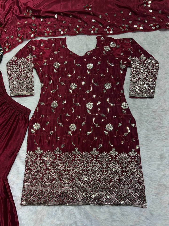 Launching New Designer Party Wear Look Top , Sharara Plazzo  and Dupatta