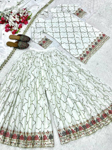 Launching New Designer Party Wear Look Top , Sharara Plazzo  and Dupatta
