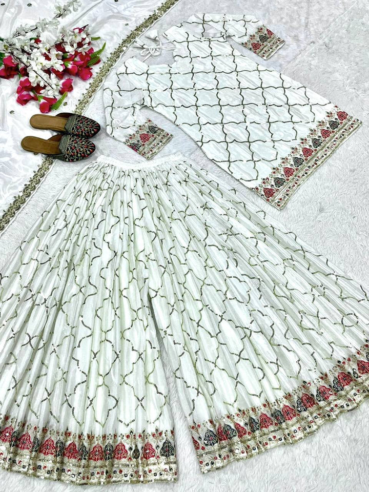 Launching New Designer Party Wear Look Top , Sharara Plazzo  and Dupatta