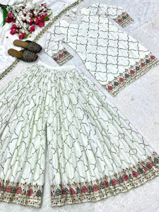 Launching New Designer Party Wear Look Top , Sharara Plazzo  and Dupatta