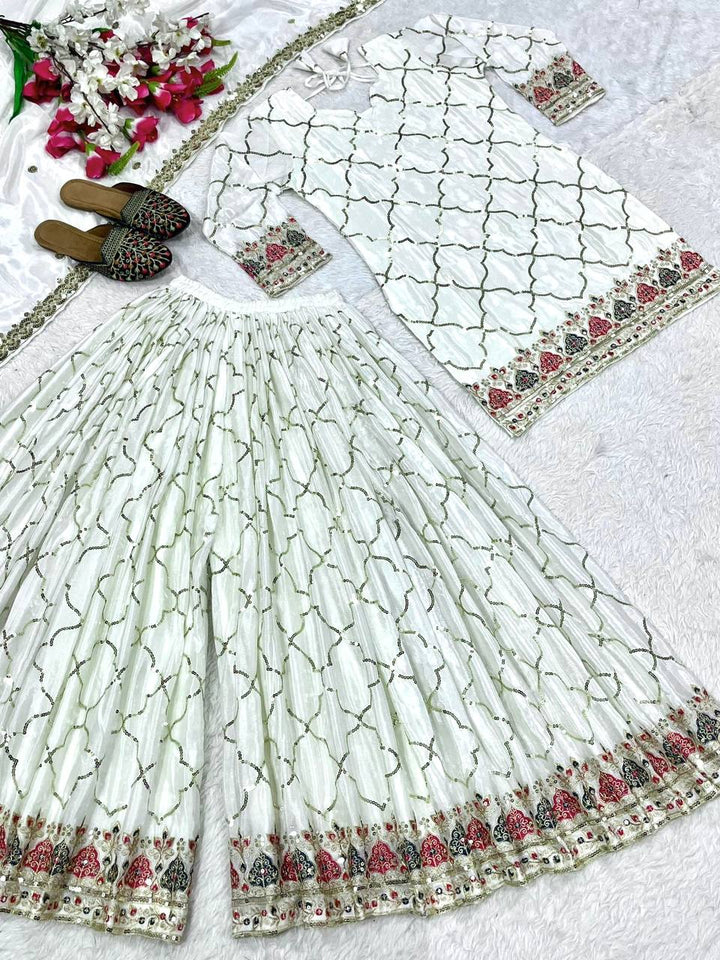 Launching New Designer Party Wear Look Top , Sharara Plazzo  and Dupatta