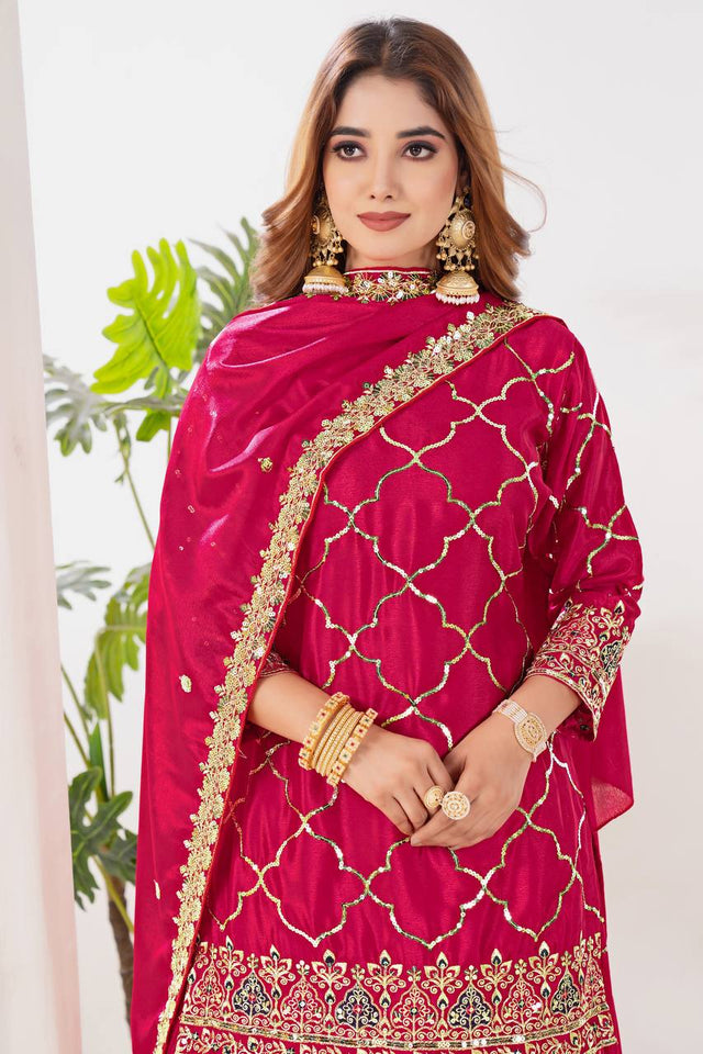Launching New Designer Party Wear Look Top , Sharara Plazzo  and Dupatt
