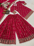 Launching New Designer Party Wear Look Top , Sharara Plazzo  and Dupatt