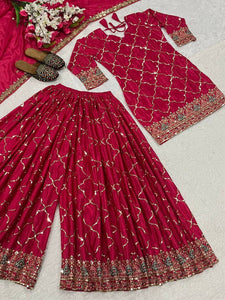 Launching New Designer Party Wear Look Top , Sharara Plazzo  and Dupatt