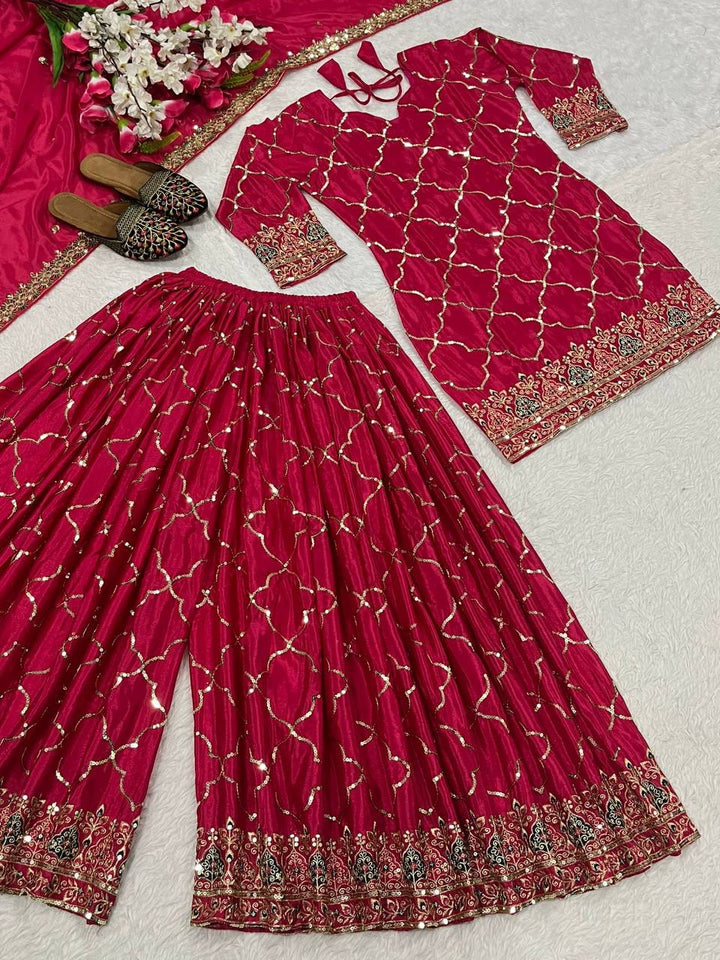 Launching New Designer Party Wear Look Top , Sharara Plazzo  and Dupatt