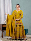 Launching New Designer Party Wear Look Top , Sharara Plazzo  and Dupatta