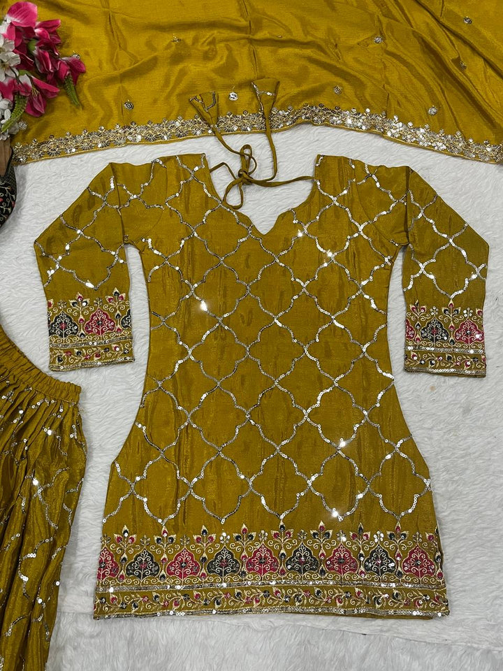 Launching New Designer Party Wear Look Top , Sharara Plazzo  and Dupatta