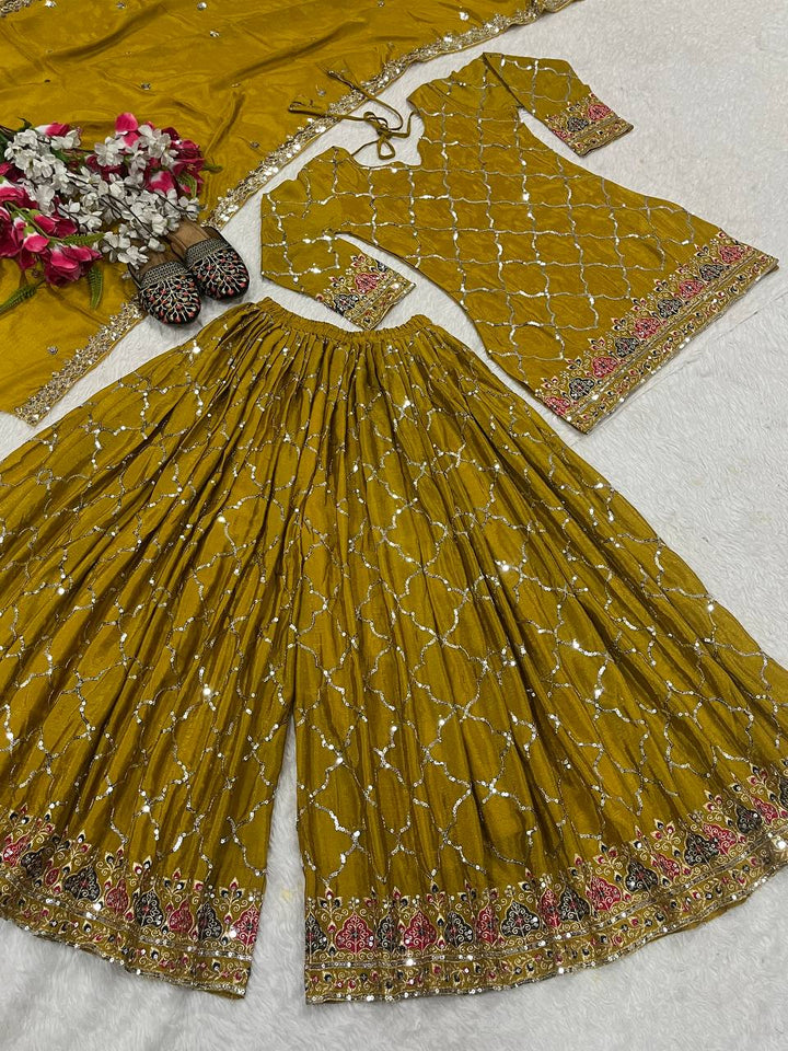 Launching New Designer Party Wear Look Top , Sharara Plazzo  and Dupatta