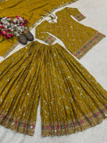 Launching New Designer Party Wear Look Top , Sharara Plazzo  and Dupatta