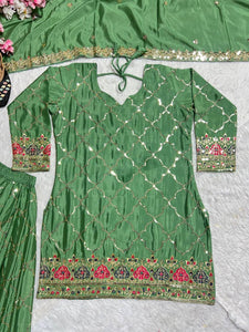 Launching New Designer Party Wear Look Top , Sharara Plazzo  and Dupatta