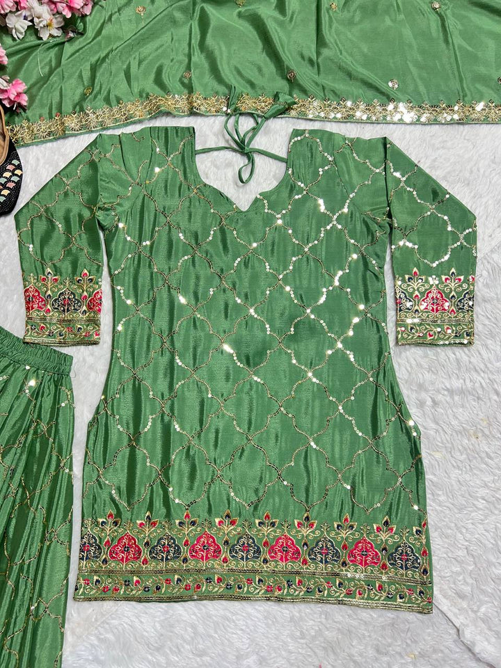 Launching New Designer Party Wear Look Top , Sharara Plazzo  and Dupatta