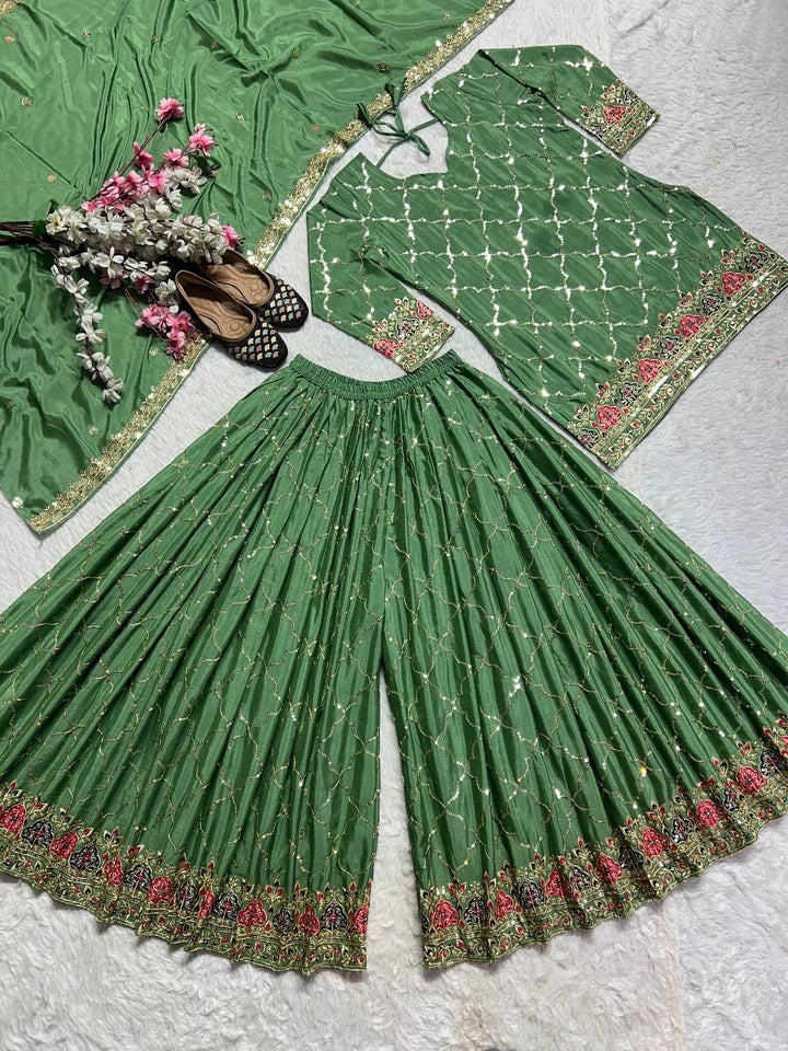 Launching New Designer Party Wear Look Top , Sharara Plazzo  and Dupatta
