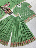 Launching New Designer Party Wear Look Top , Sharara Plazzo  and Dupatta