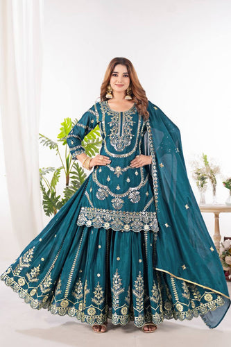 Top Plazzo With dupatta