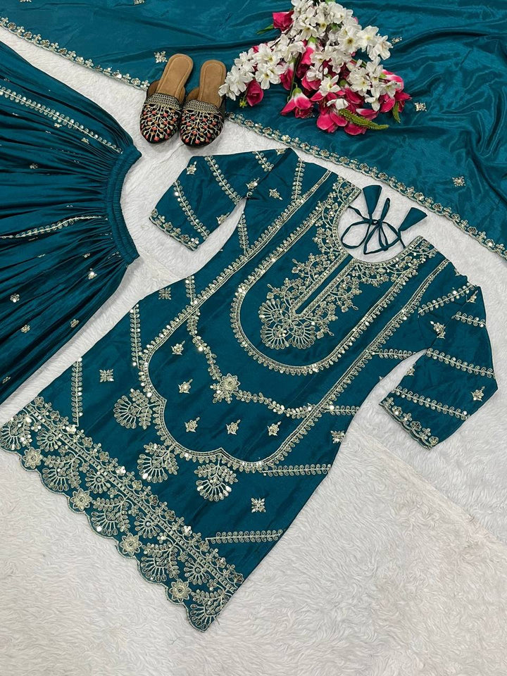 Top Plazzo With dupatta